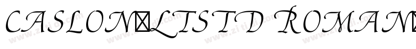Caslon3LTStd Roman字体字体转换